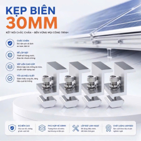 (Combo 10 Bộ) Kẹp biên tấm pin mặt trời loại 3 cm, 3.5cm, 4cm